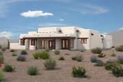 Adobe / Southwestern Style House Plan - 3 Beds 2.5 Baths 2276 Sq/Ft Plan #72-1024 