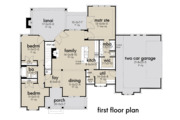 Farmhouse Style House Plan - 3 Beds 2 Baths 1486 Sq/Ft Plan #120-262 