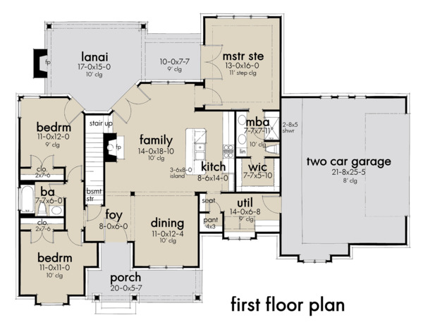 Architectural House Design - Farmhouse Floor Plan - Main Floor Plan #120-262