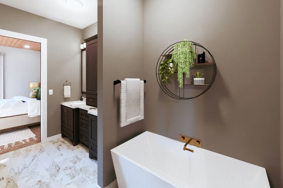 Interior - Master Bathroom 1 for Barndominium House Plan #44-296 - 3 bed, 2 bath