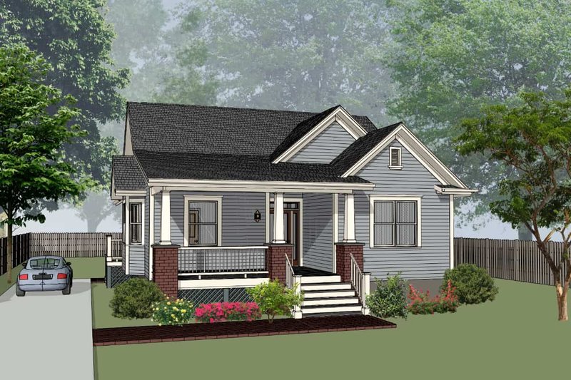 Dream House Plan - Farmhouse Exterior - Front Elevation Plan #79-232