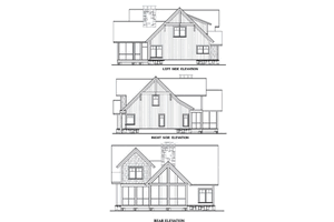 Exterior - Other Elevation for Cottage House Plan #71-131 - 3 bed, 3.5 bath