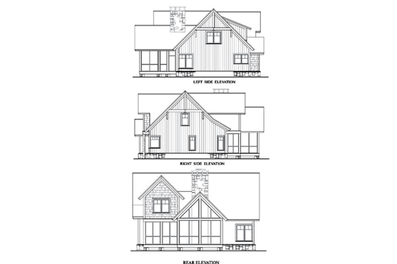Exterior - Other Elevation for Cottage House Plan #71-131 - 3 bed, 3.5 bath