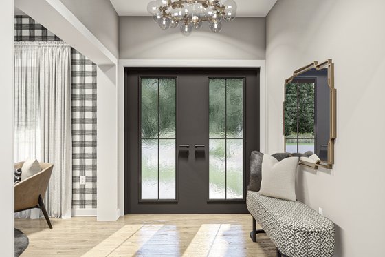 Interior - Entry for Modern House Plan #455-526 - 3 bed, 2 bath