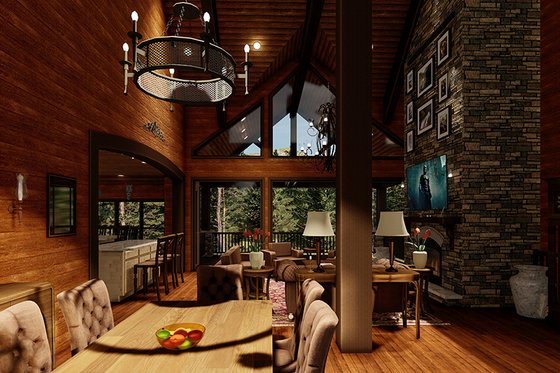 Interior - Dining Room for Craftsman House Plan #923-21 - 4 bed, 4.5 bath