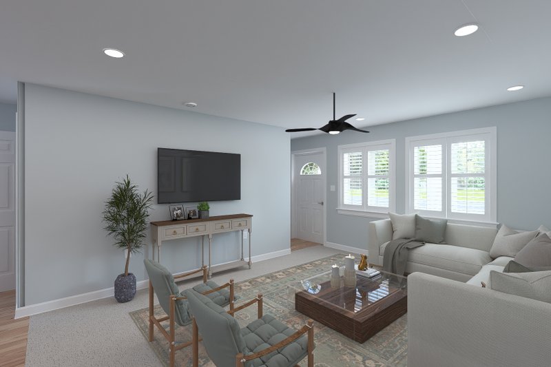 Architectural House Design - Interior - Family Room 2 for Craftsman House Plan #1060-461 - 3 bed, 3 bath