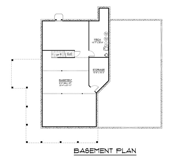 House Blueprint - Barndominium Floor Plan - Lower Floor Plan #1064-422