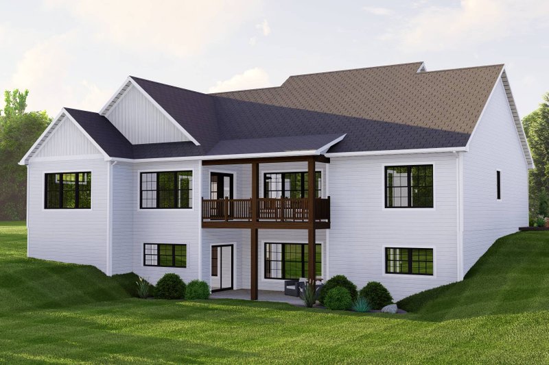Home Plan - Exterior - Rear Elevation 1 for Country House Plan #1064-235 - 4 bed, 2.5 bath