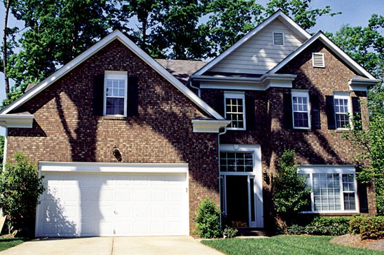Exterior - Front Elevation 3 for Traditional House Plan #453-75 - 3 bed, 2.5 bath