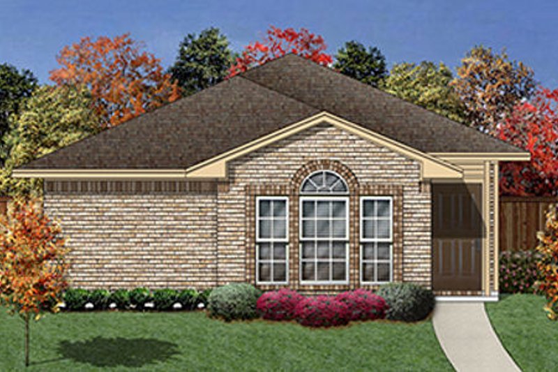 Traditional Style House Plan - 3 Beds 2 Baths 1231 Sq/Ft Plan #84-295