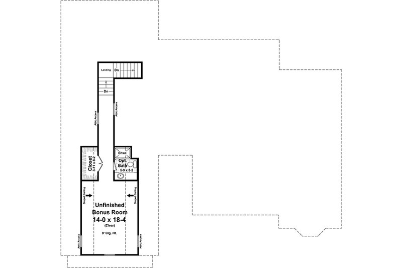 Dream House Plan - Floor Plan - Upper Floor for Country House Plan #21-386 - 4 bed, 2.5 bath