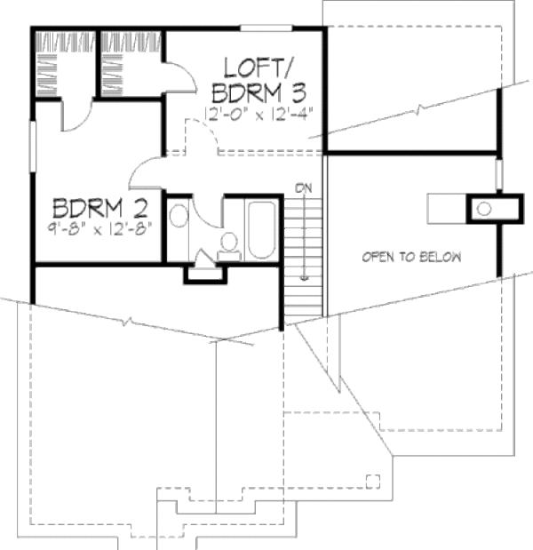House Plan Design - Country Floor Plan - Upper Floor Plan #320-347