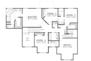 European Style House Plan - 4 Beds 5 Baths 3793 Sq/Ft Plan #101-209 