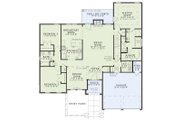 European Style House Plan - 4 Beds 2 Baths 2256 Sq/Ft Plan #17-109 Floor 