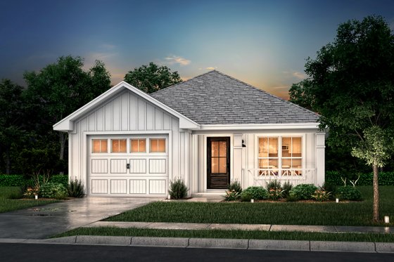 Exterior - Front Elevation 3 for Cottage House Plan #430-39 - 3 bed, 2 bath