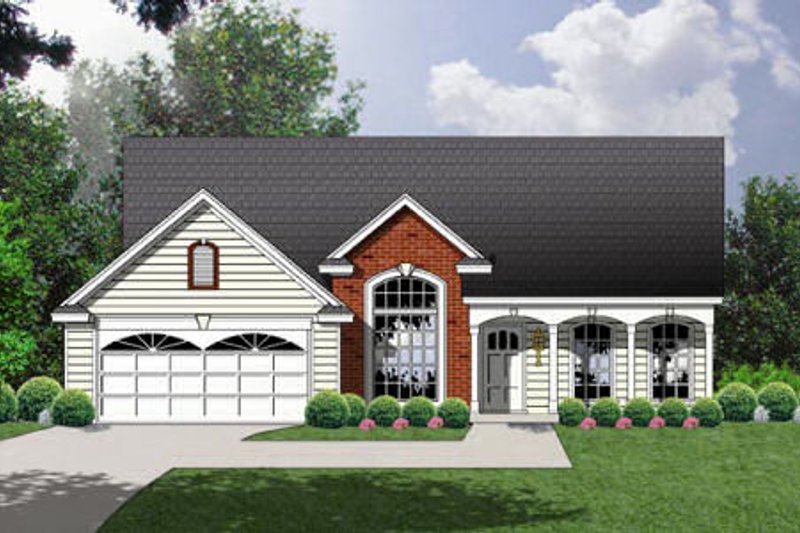 Dream House Plan - Traditional Exterior - Front Elevation Plan #40-116