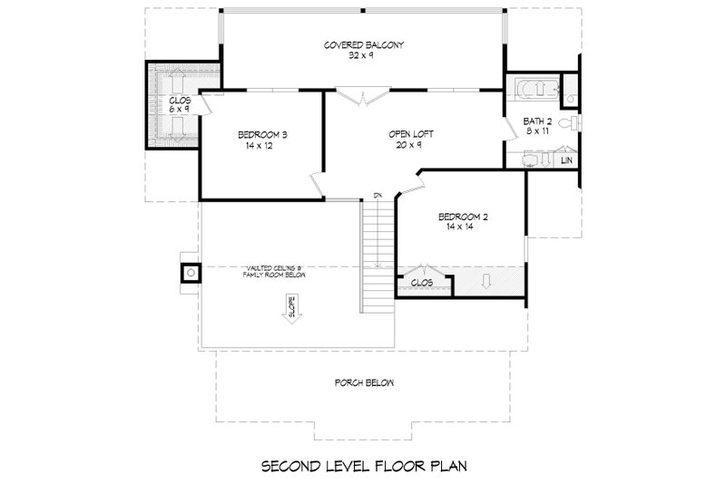 House Plan Design - Floor Plan - Upper Floor for Southern House Plan #932-785 - 3 bed, 2.5 bath