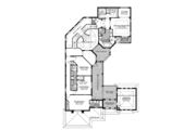 Mediterranean Style House Plan - 5 Beds 4.5 Baths 4537 Sq/Ft Plan #420-237 