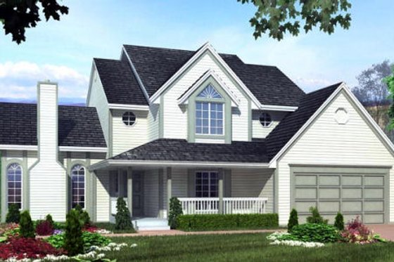 Exterior - Other Elevation for Country House Plan #312-451 - 3 bed, 2.5 bath