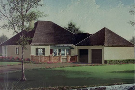 Exterior - Front Elevation for Traditional House Plan #15-127 - 3 bed, 2 bath