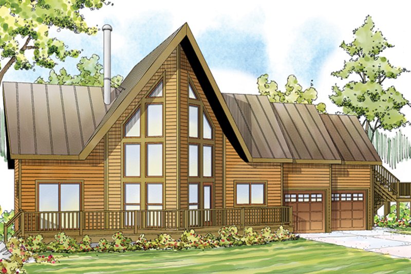Home Plan - Contemporary Exterior - Front Elevation Plan #124-874