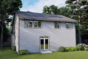 Exterior - Rear Elevation for Craftsman House Plan #53-605 - 4 bed, 2.5 bath