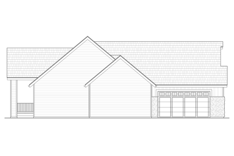 House Design - Exterior - Other Elevation for Farmhouse House Plan #1108-13 - 4 bed, 3 bath