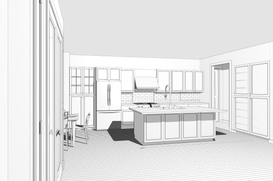 Interior - Kitchen for Craftsman House Plan #461-43 - 3 bed, 2.5 bath