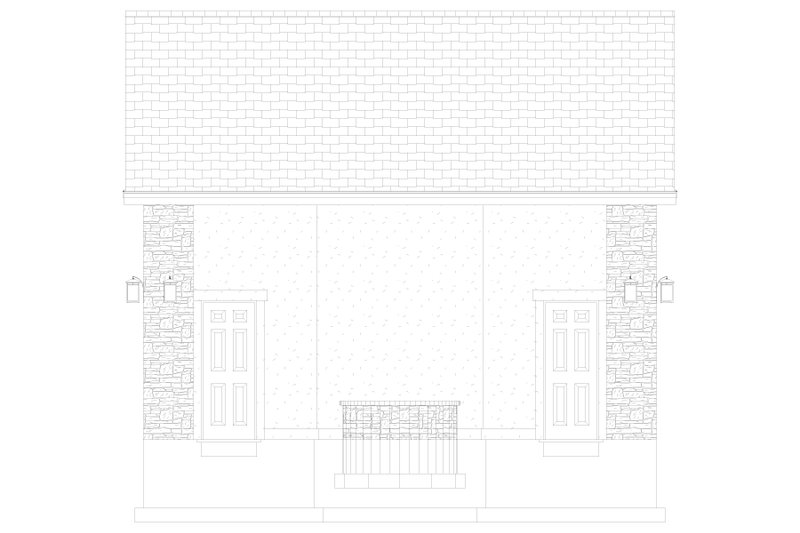 Architectural House Design - Exterior - Other Elevation 2 for Country House Plan #1060-90, 0 bath