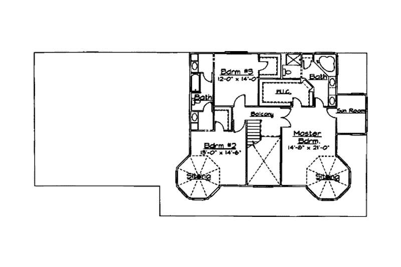 Dream House Plan - Floor Plan - Upper Floor for Victorian House Plan #31-103 - 4 bed, 3.5 bath