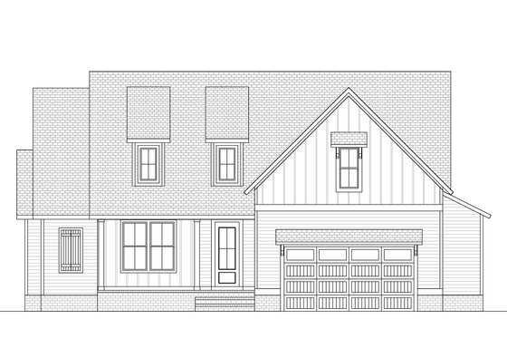Exterior - Front Elevation 3 for Country House Plan #1080-17 - 3 bed, 2.5 bath