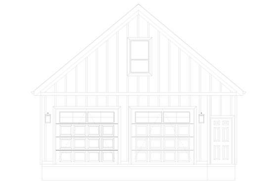 Exterior - Front Elevation 4 for Traditional House Plan #1060-180, 0 bath