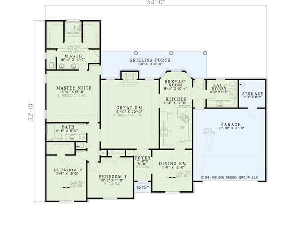 Home Plan - European Floor Plan - Main Floor Plan #17-576