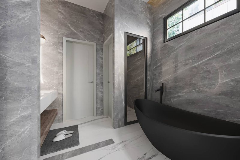 House Blueprint - Interior - Master Bathroom for Ranch House Plan #54-443 - 3 bed, 2.5 bath