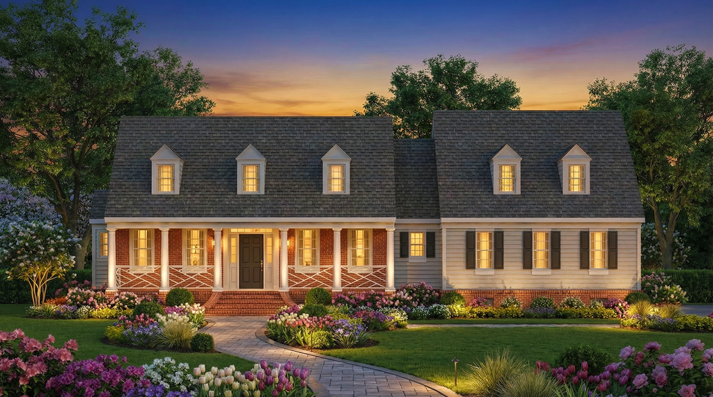 Exterior - Front Elevation 2 for Traditional House Plan #119-355 - 3 bed, 2.5 bath