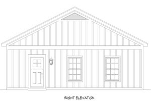 Exterior - Other Elevation 1 for Traditional House Plan #932-462, 1 bath