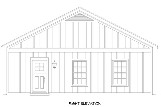 Exterior - Other Elevation 1 for Traditional House Plan #932-462, 1 bath