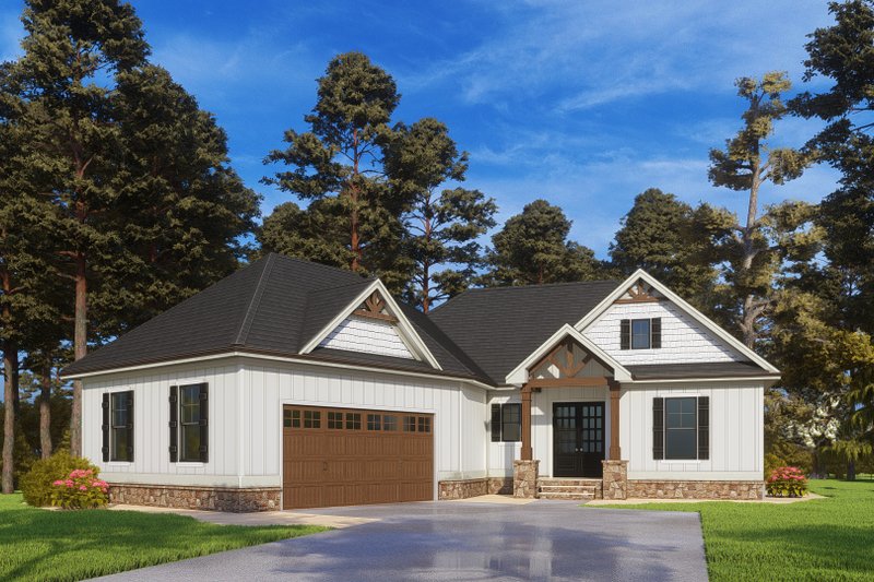 Architectural House Design - Exterior - Other Elevation 1 for Craftsman House Plan #437-114 - 4 bed, 4 bath