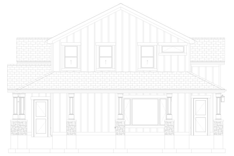 Dream House Plan - Exterior - Other Elevation for Barndominium House Plan #1060-497 - 3 bed, 2.5 bath