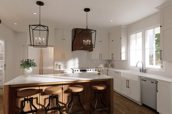 Interior - Kitchen for Farmhouse House Plan #23-2835 - 2 bed, 1 bath