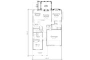 Traditional Style House Plan - 2 Beds 2 Baths 1584 Sq/Ft Plan #20-2597 Floor 