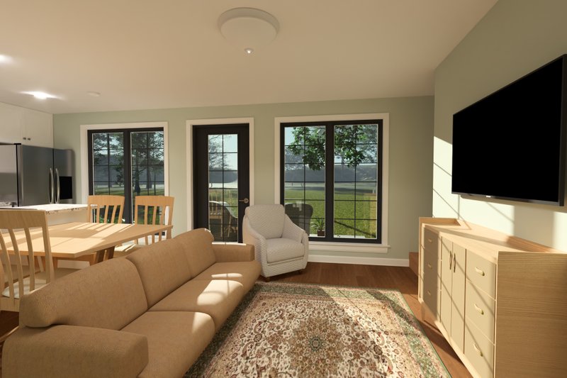Architectural House Design - Interior - Family Room 1 for Cottage House Plan #513-2419 - 3 bed, 3 bath