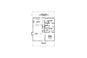 Floor Plan - Main Floor for Farmhouse House Plan #1117-13 - 2 bed, 2.5 bath