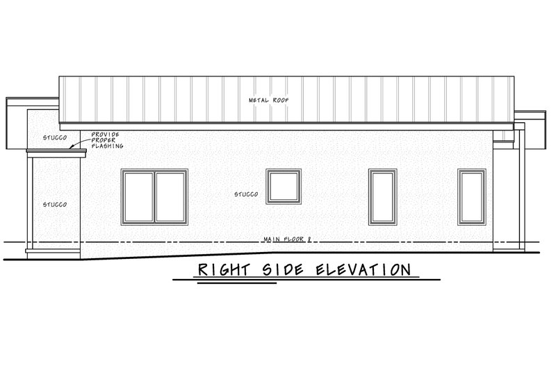 Architectural House Design - Exterior - Other Elevation for Contemporary House Plan #20-2586 - 3 bed, 2 bath