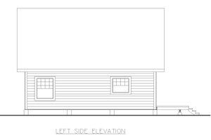 Exterior - Other Elevation for Craftsman House Plan #117-987 - 2 bed, 2 bath