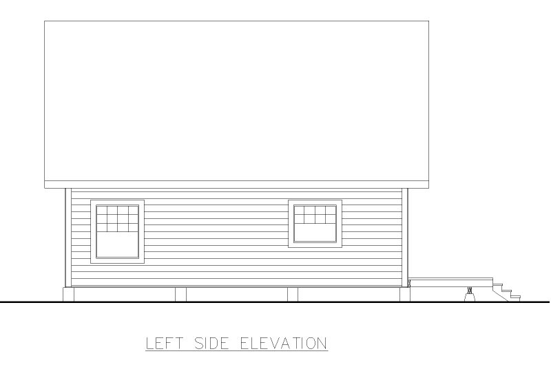 Dream House Plan - Exterior - Other Elevation for Craftsman House Plan #117-987 - 2 bed, 2 bath