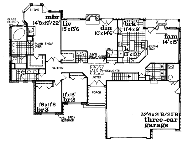 Traditional Floor Plan - Main Floor Plan #47-290