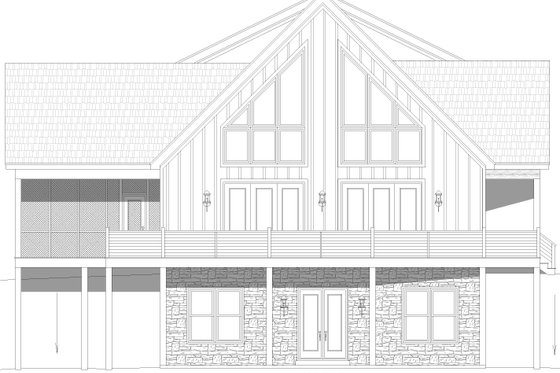Exterior - Other Elevation 6 for Country House Plan #932-1227 - 4 bed, 3.5 bath