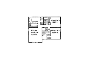 Floor Plan - Upper Floor for Traditional House Plan #116-182 - 3 bed, 3 bath