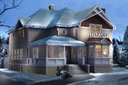 Victorian Style House Plan - 3 Beds 2.5 Baths 2645 Sq/Ft Plan #57-545 